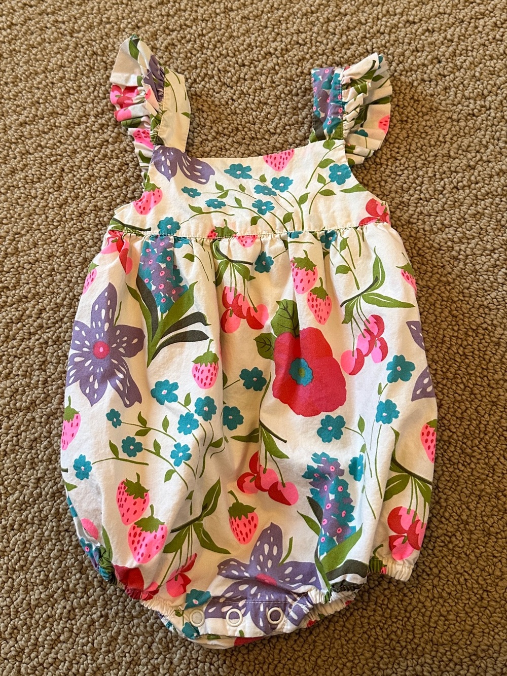 Baby Boden floral bubble romper
